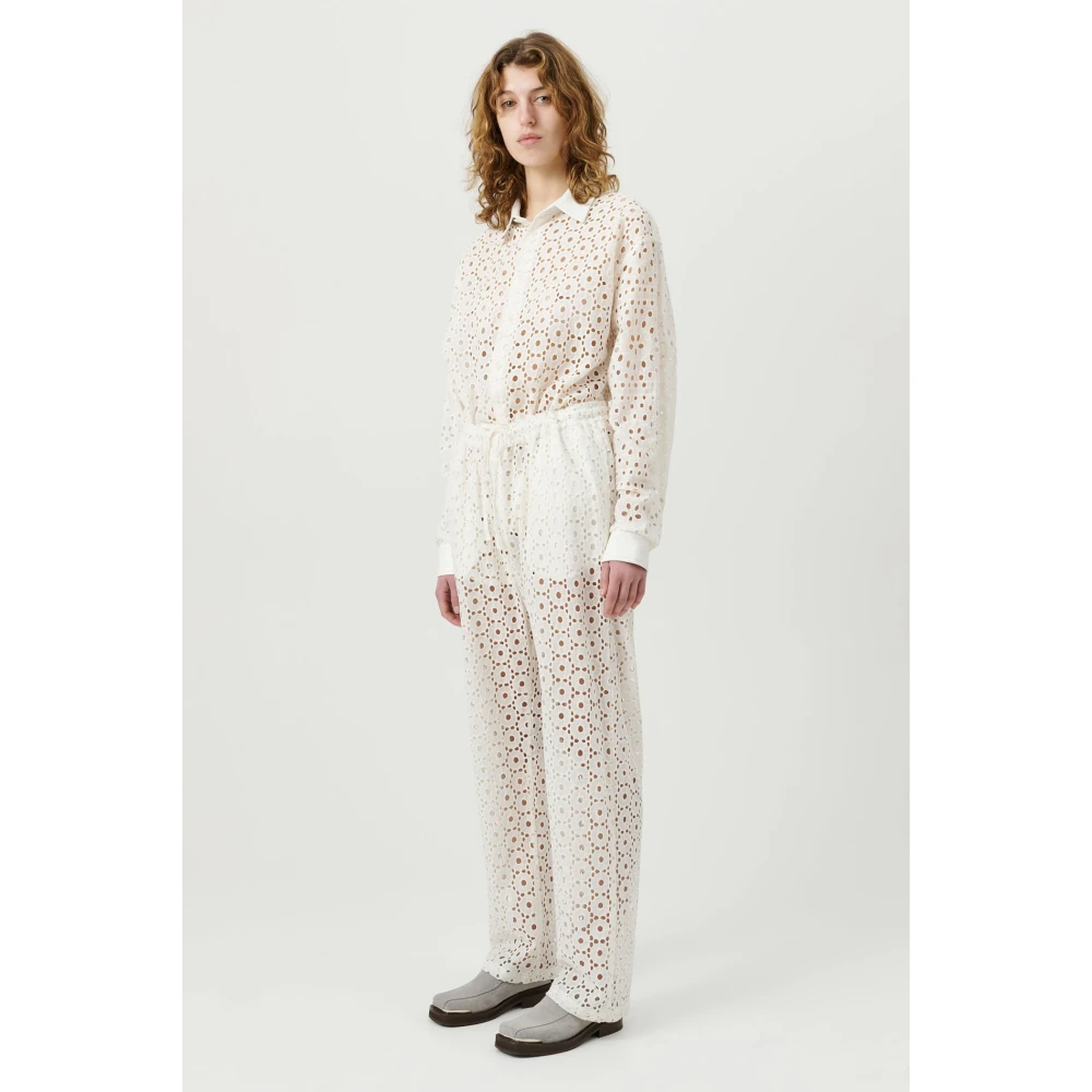 Soulland Trousers White Unisex