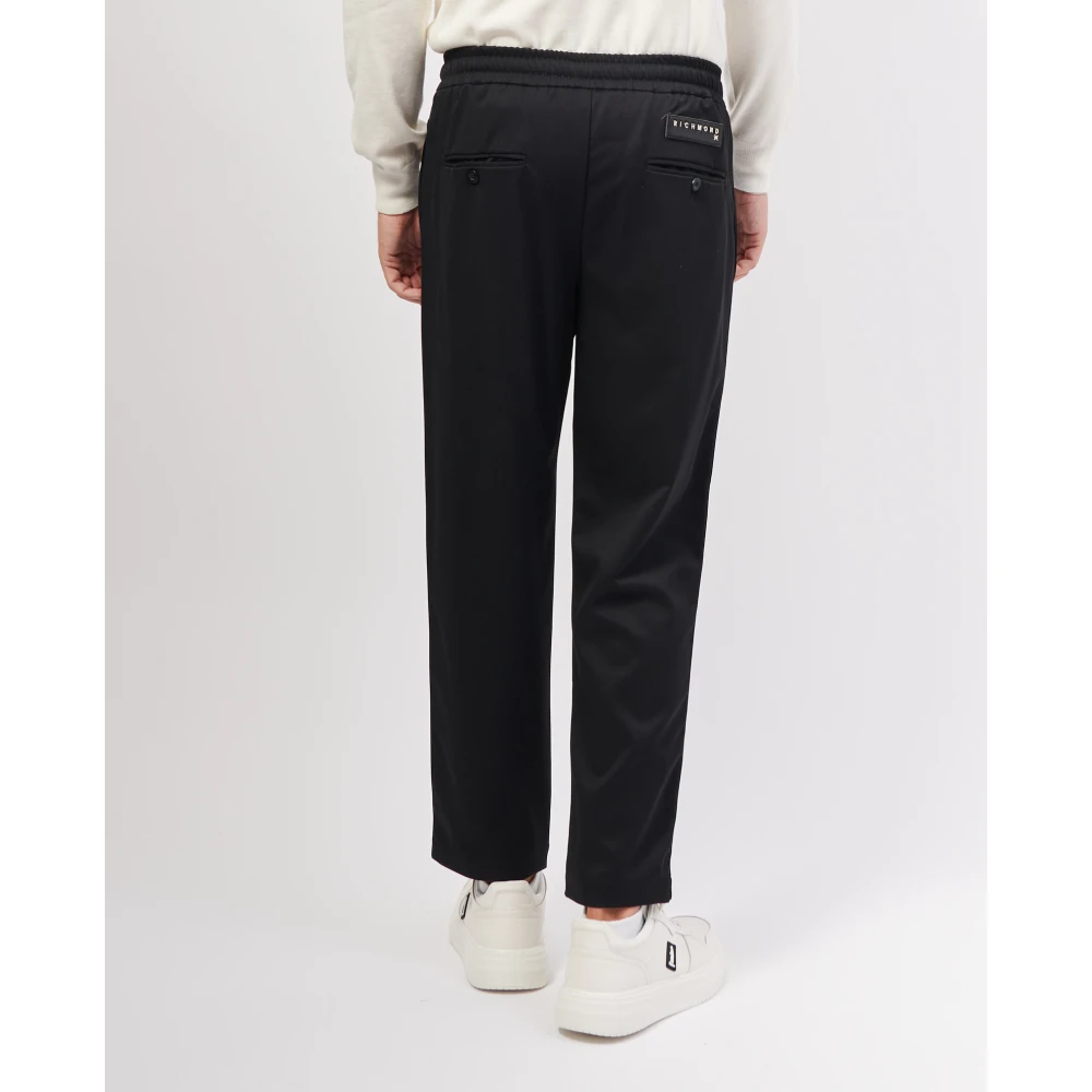 Richmond Zwarte elastische taillebroek Black Heren