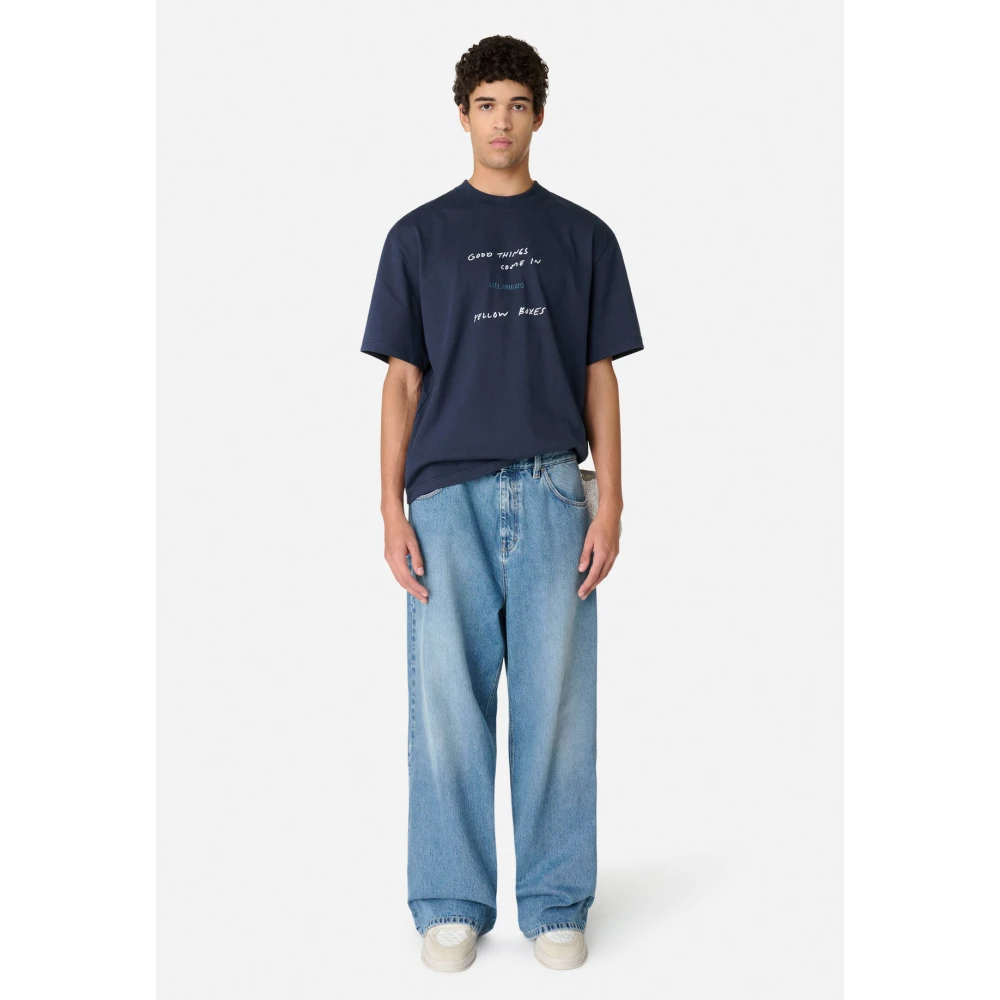 Axel Arigato Geborduurde Relaxte Jeans Blue Heren