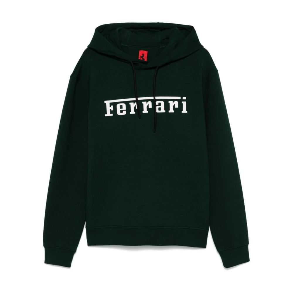 Ferrari Groene Hoodie met Logo Green Heren