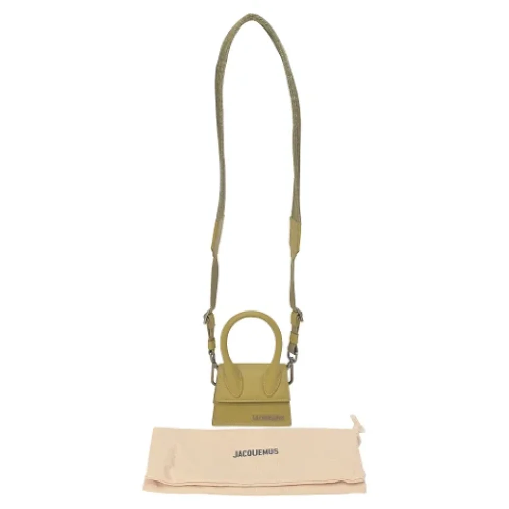 Jacquemus Pre-owned Leather shoulder-bags Green Dames