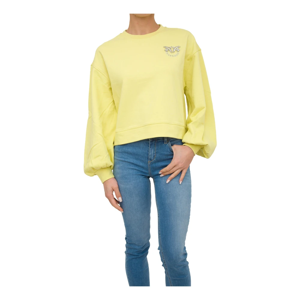 Pinko Iconische Sweatshirts Yellow Dames