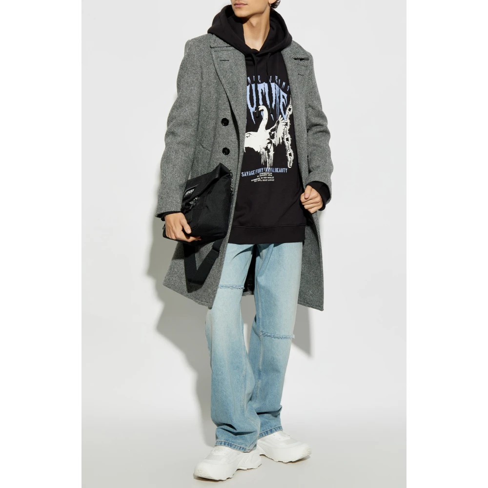 Versace Jeans Couture Gedrukte sweatshirt Black Heren