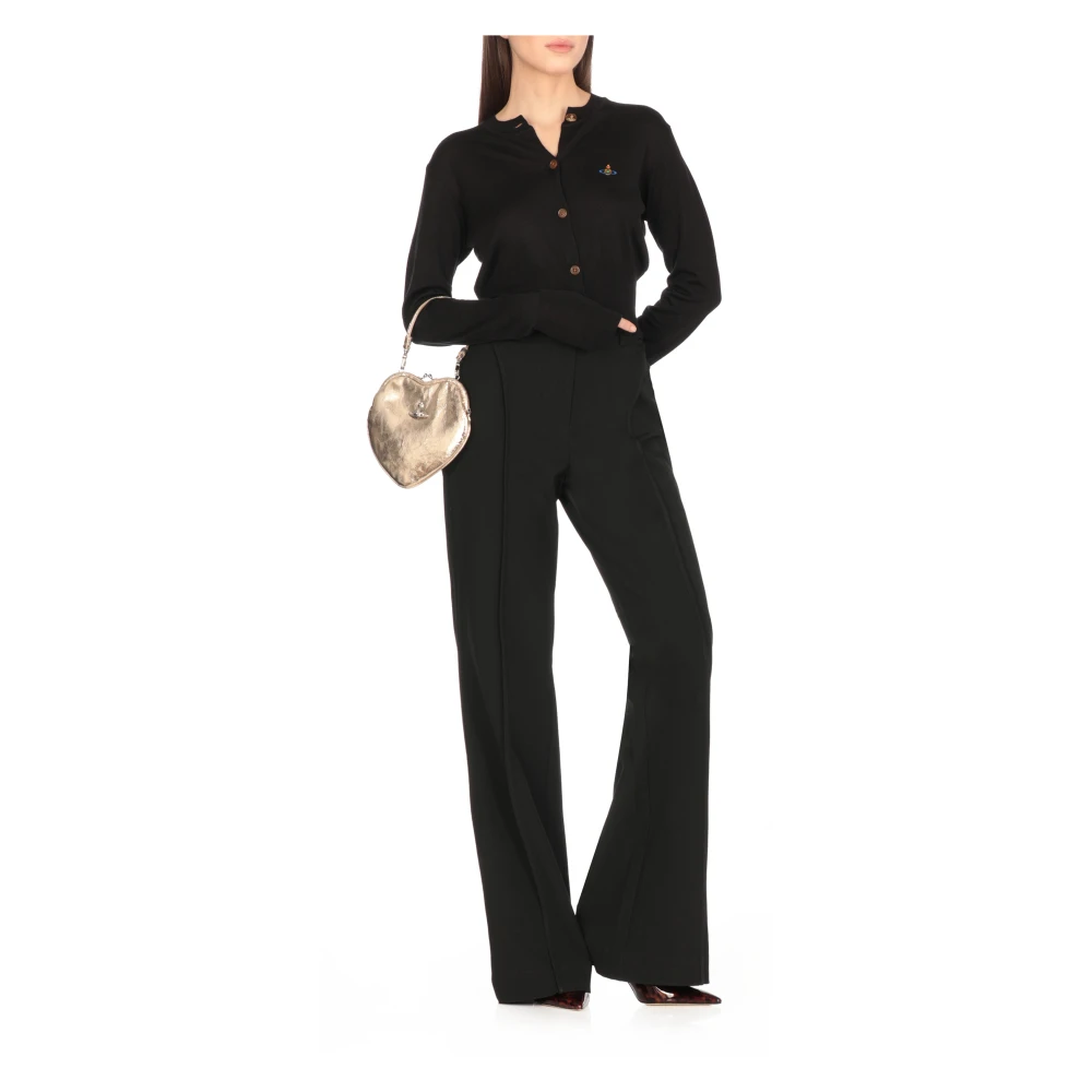 Vivienne Westwood Zwarte Katoen Kasjmier Cardigan Sweater Black Dames