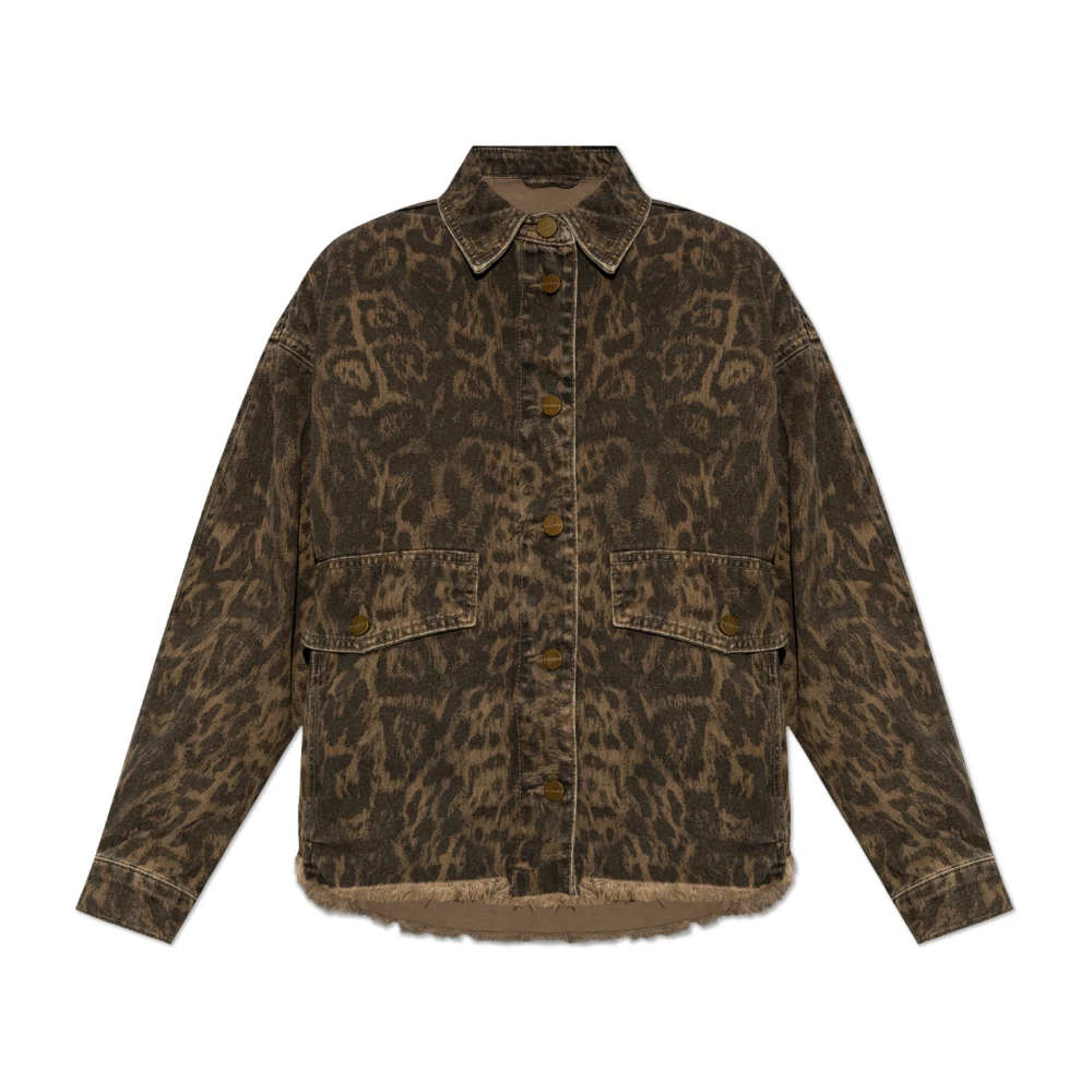 AllSaints Denim jas Hettie Brown Dames