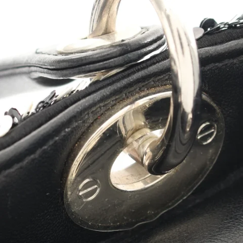 Dior Vintage Pre-owned Leather dior-bags Black Dames