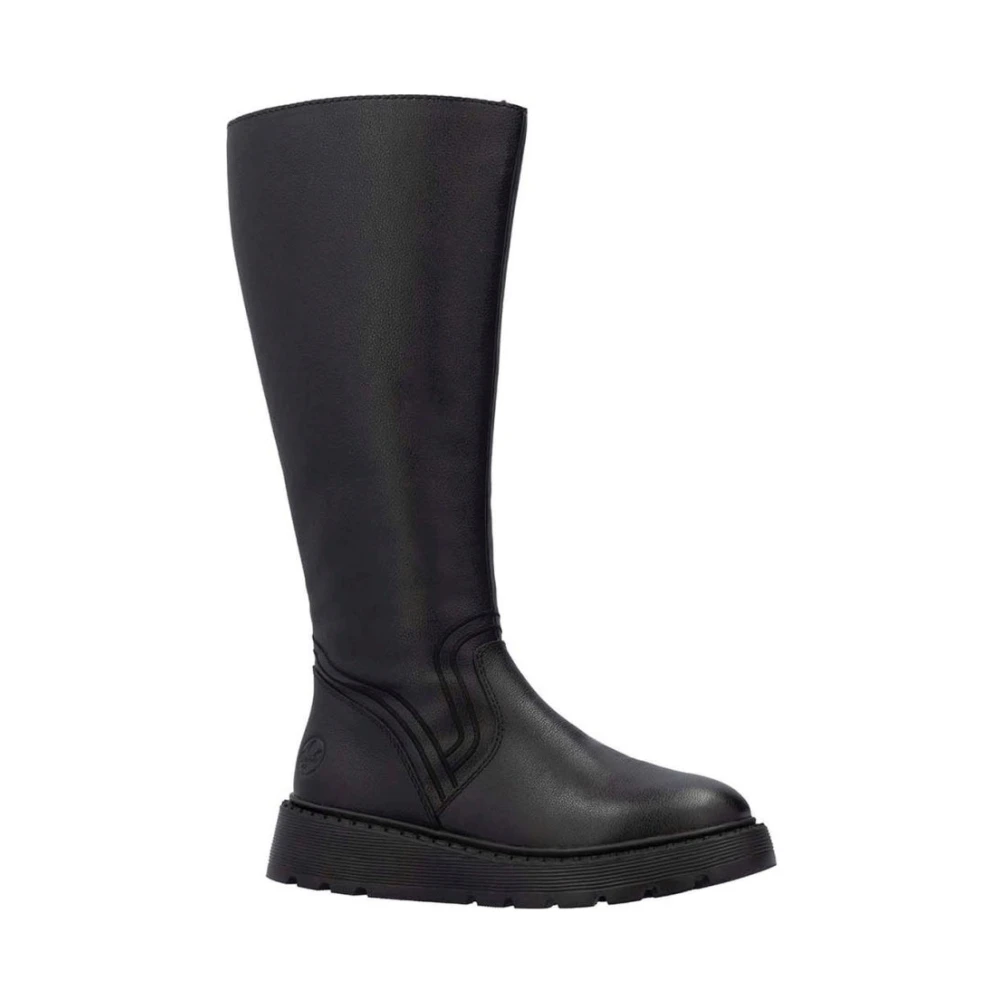 Rieker Women's Black High Boots, 6 Uk, Closed Ankle Boots