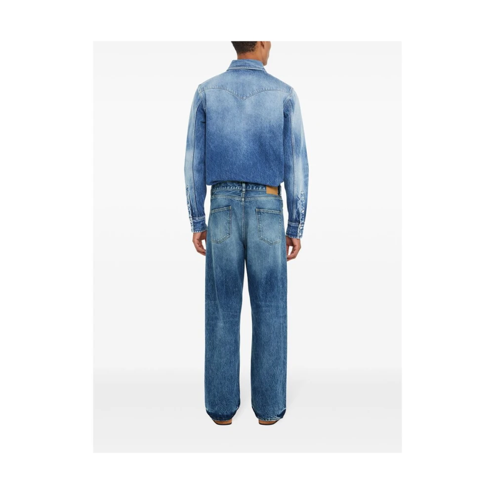 Alanui Blauwe Denim Jeans met Klassieke Stijl Blue Heren
