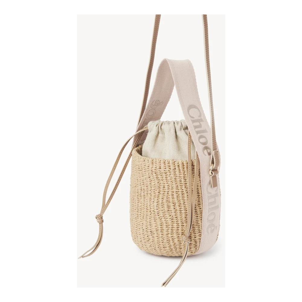 Chloé Beige Mandentas met Lintsluiting Beige Dames