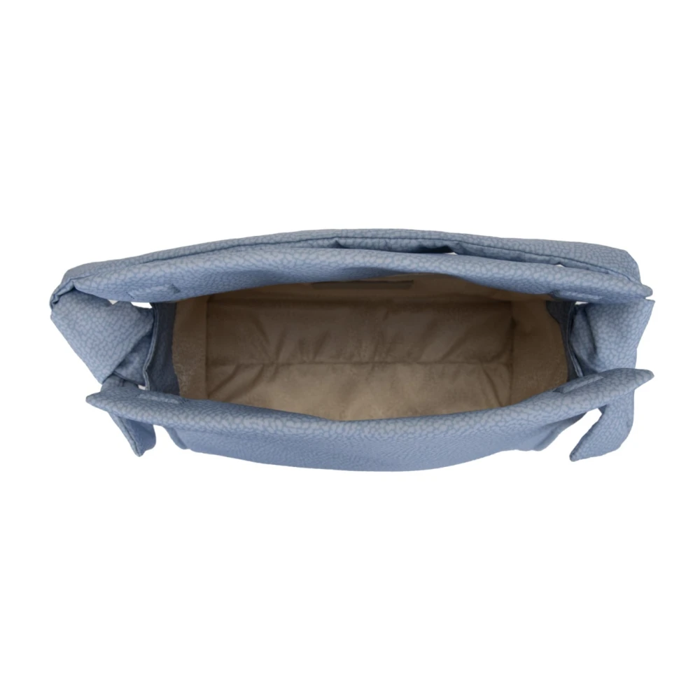 Borbonese Dames Schoudertas Magnetische Knoop Blue Dames