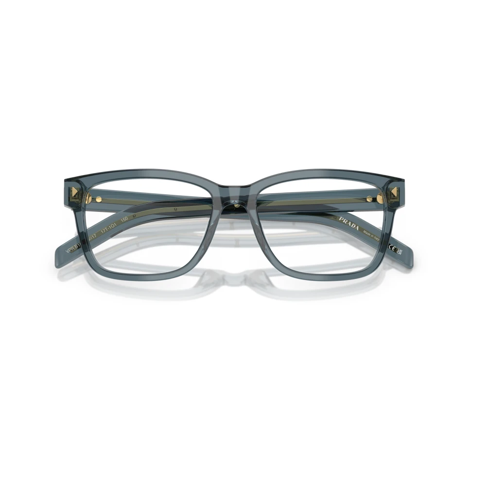 Prada Stijlvolle Bril in Blauw Schildpadpatroon Blue Heren