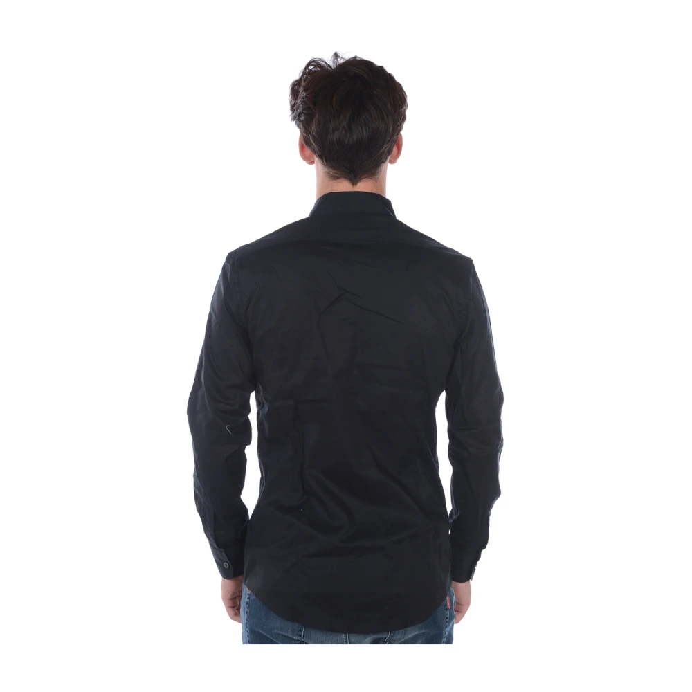 Daniele Alessandrini Basis Polo Kraag Shirt Black Heren