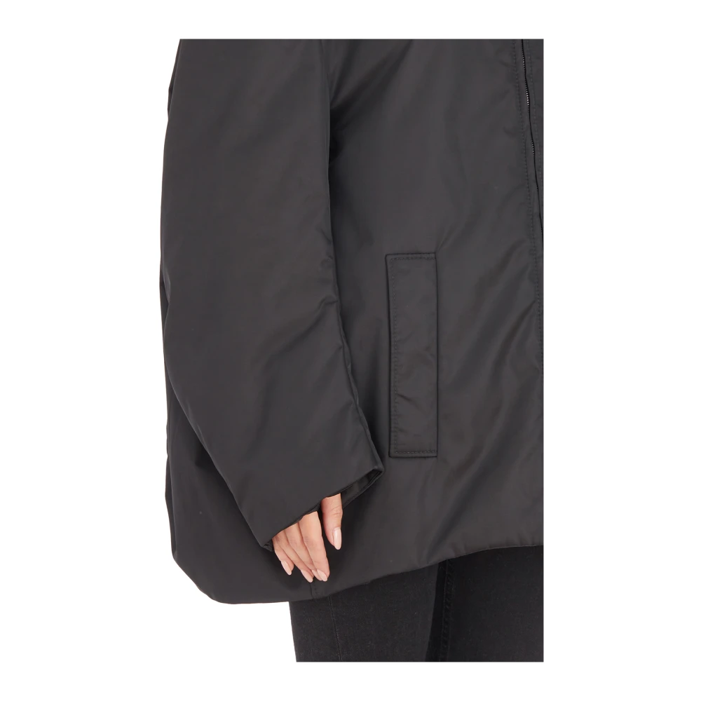 Marni Gewatteerde Cocoon Jas Black Dames