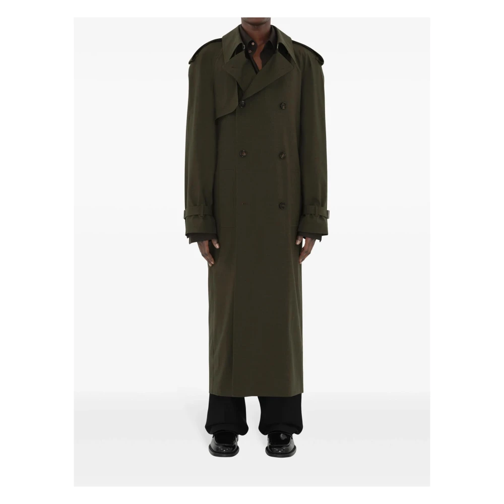 Burberry Bruin Melange Wollen Trui Brown Heren