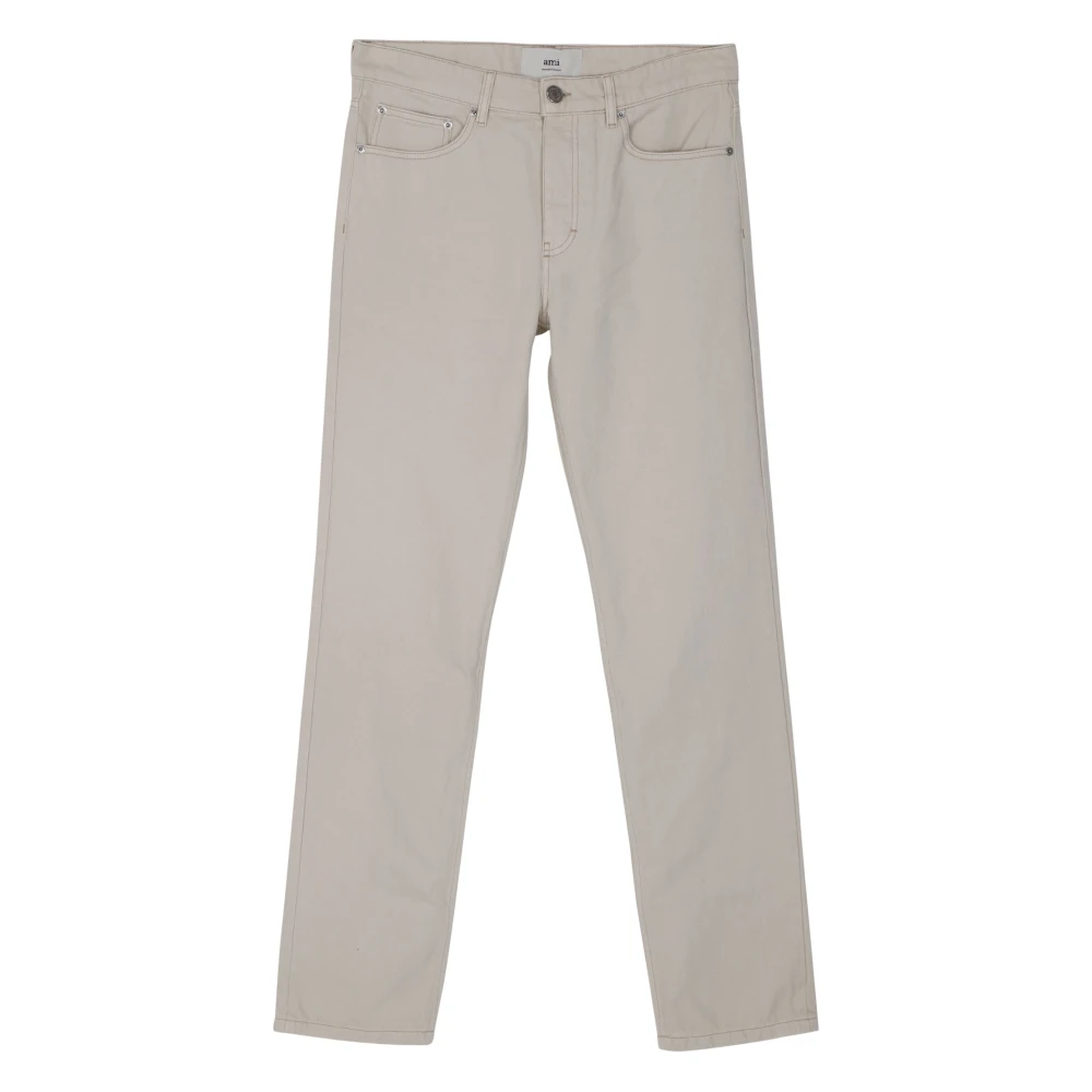 Ami Paris Stijlvolle Jeans voor Mannen White Heren
