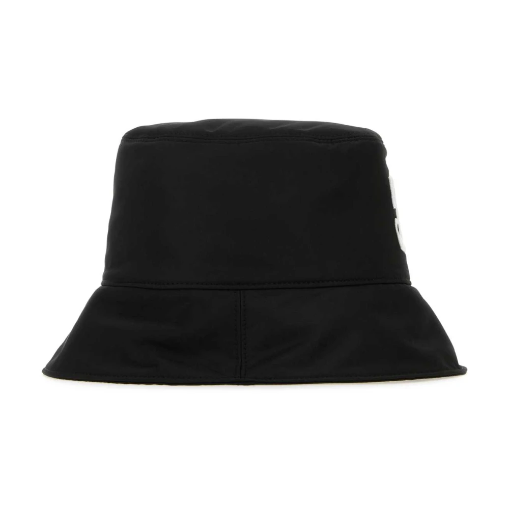 Off White Zwarte polyester bucket hoed Black Heren