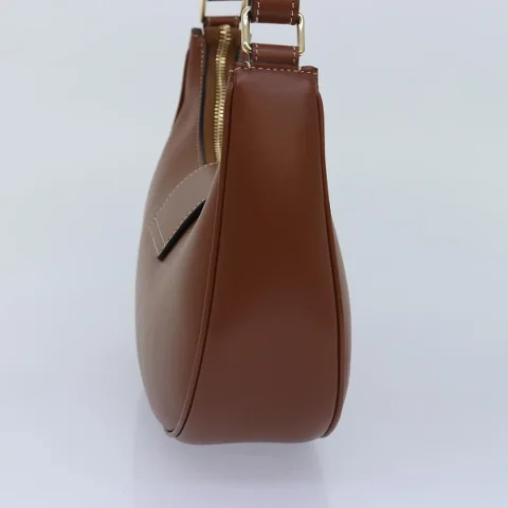 Celine Vintage Pre-owned Leather shoulder-bags Brown Dames