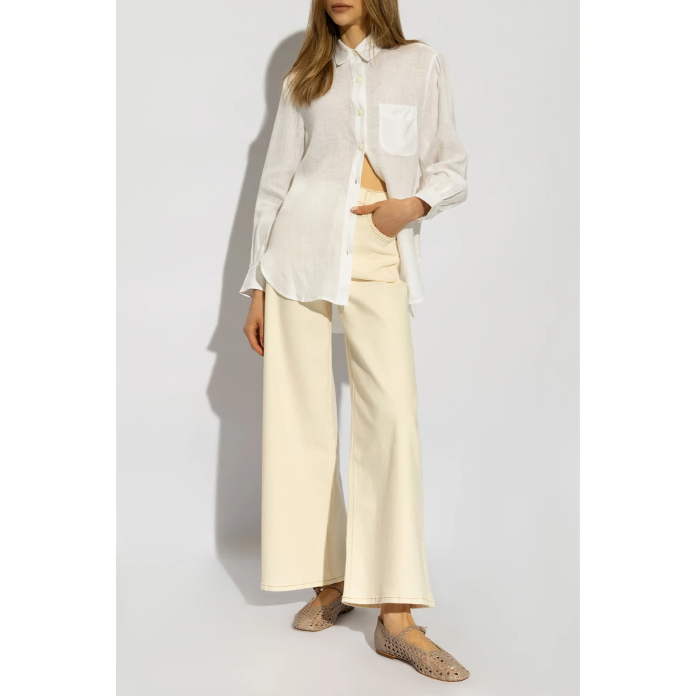 Rag & Bone Linnen overhemd 'Maxine' White Dames