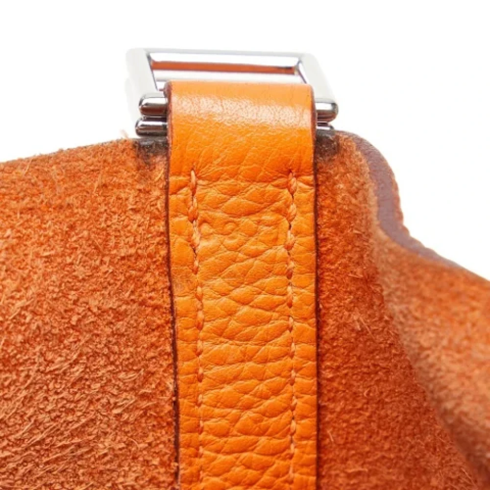 Hermès Vintage Pre-owned Fabric handbags Orange Dames