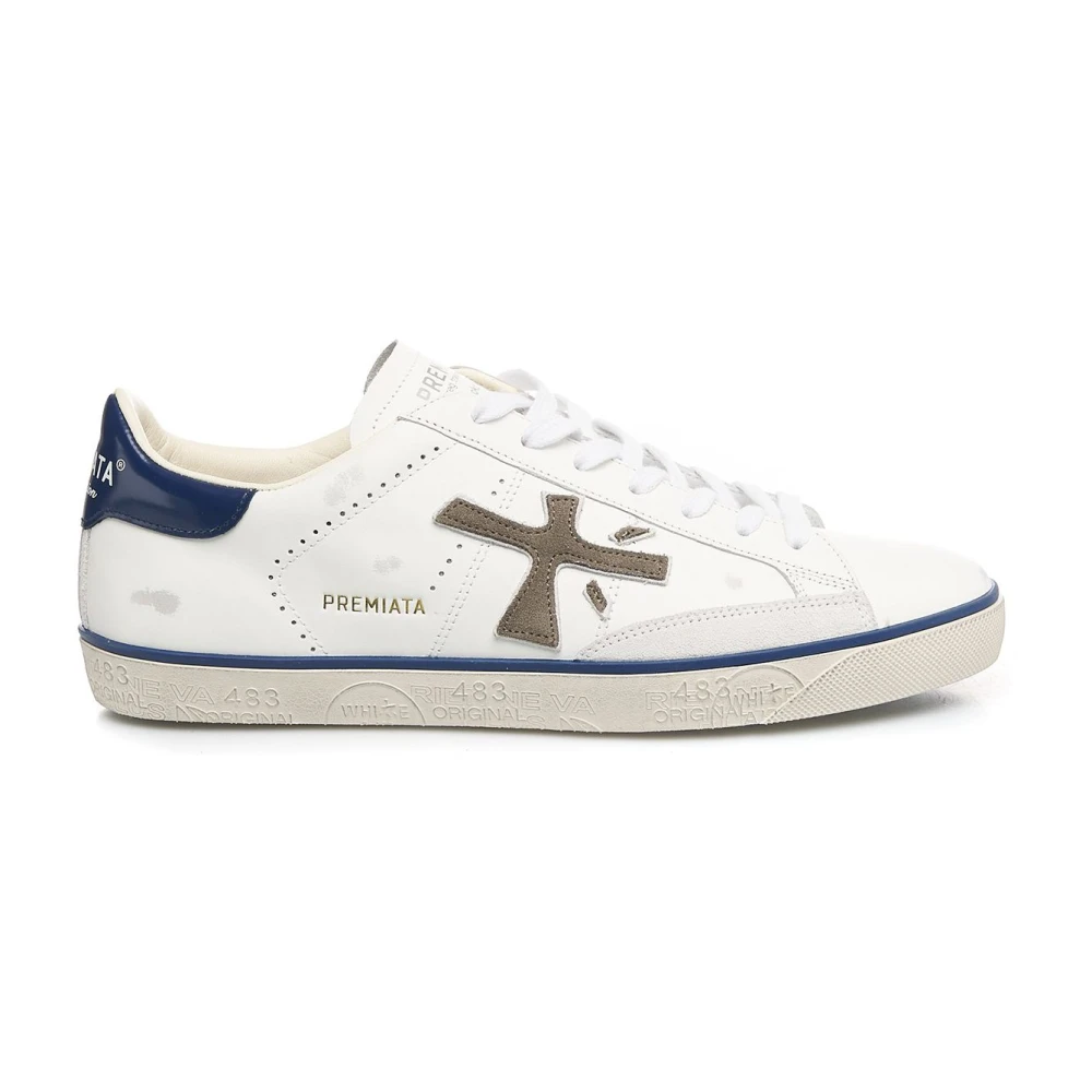 Premiata Men's White Shoes Trainers Ss24 - Sneakers - 10 Uk - Shoes
