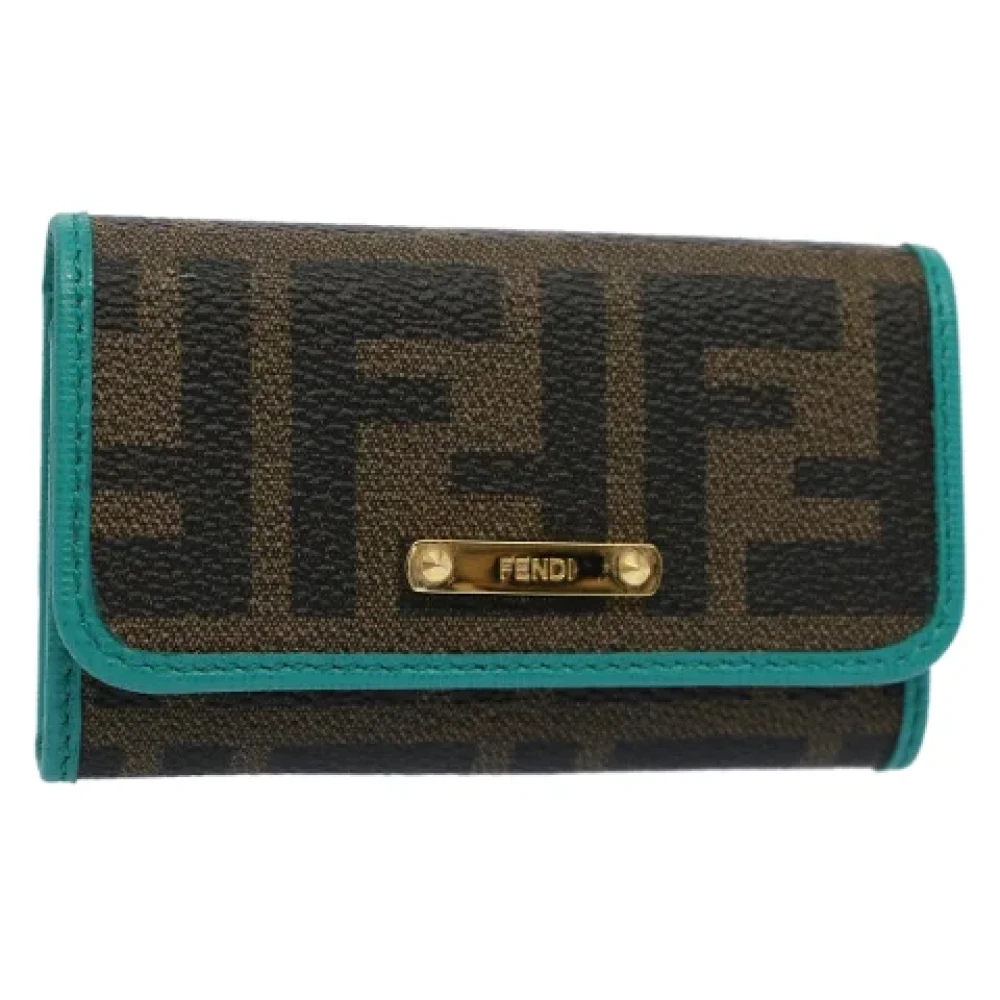 Fendi Vintage Pre-owned Canvas key-holders Black Dames