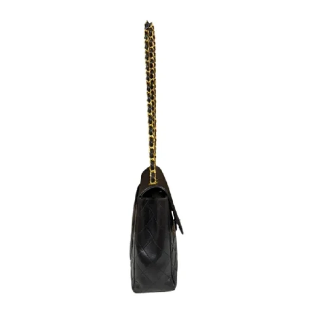 Chanel Vintage Pre-owned Leather shoulder-bags Black Dames