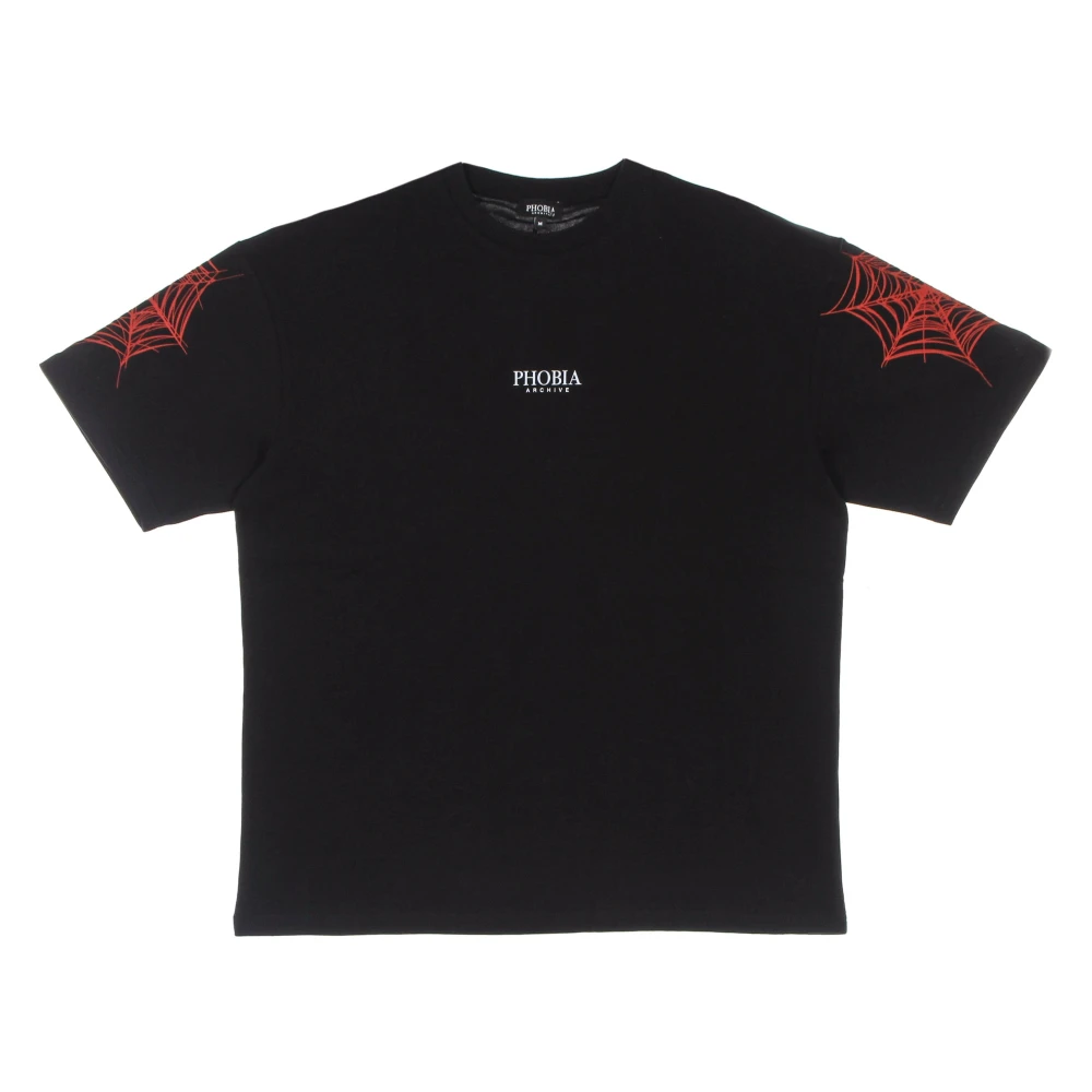 Phobia Archive Homme Noir - Cobweb Print Tee - Tops - Taille: Xl