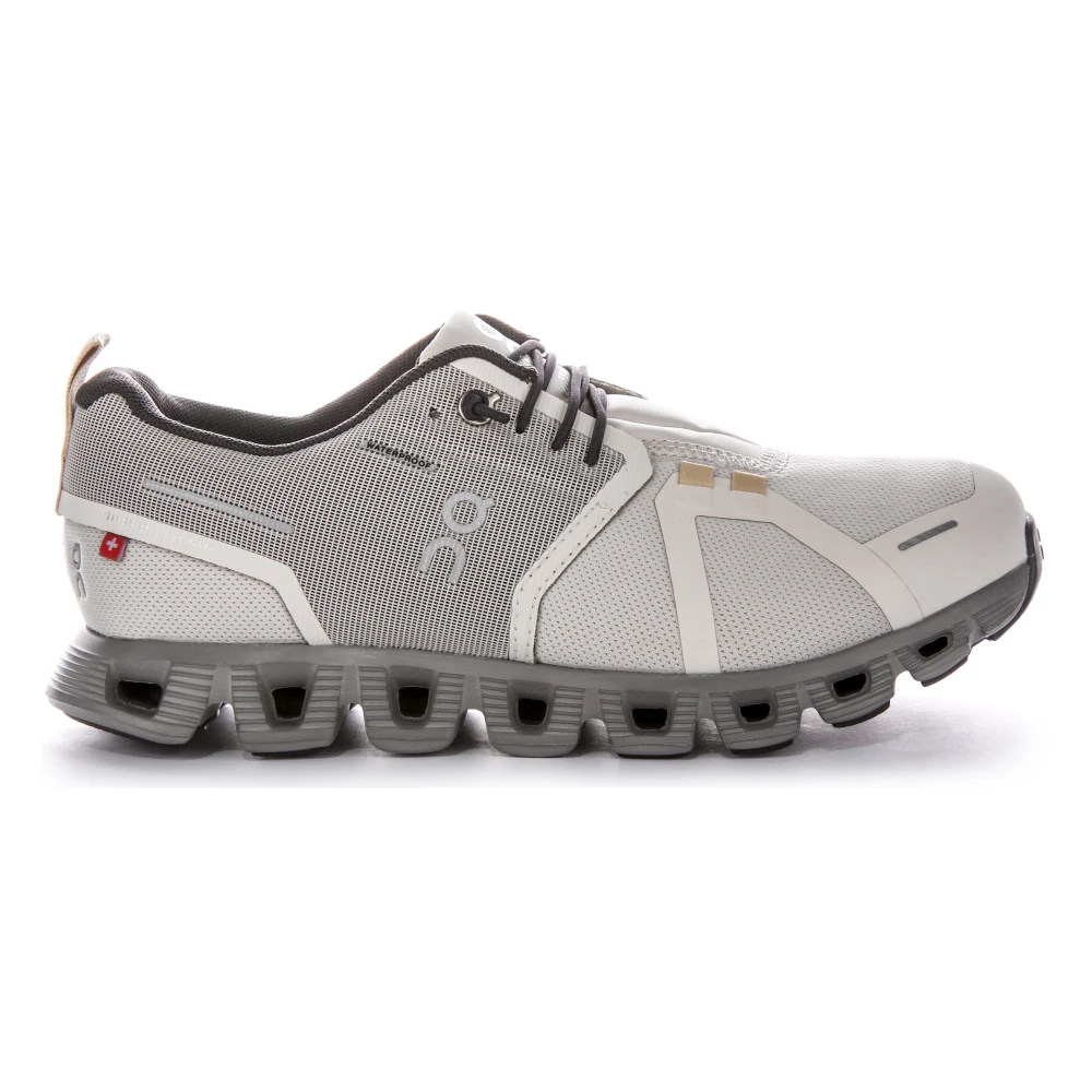 On Running Women's Gray Cloud 5 Waterproof Running Shoes