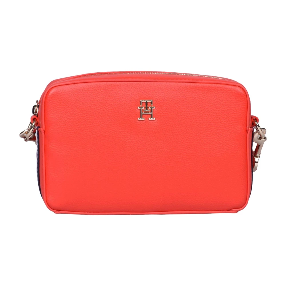 Tommy Hilfiger Schoudertas van Gerecycled Polyester Red Dames