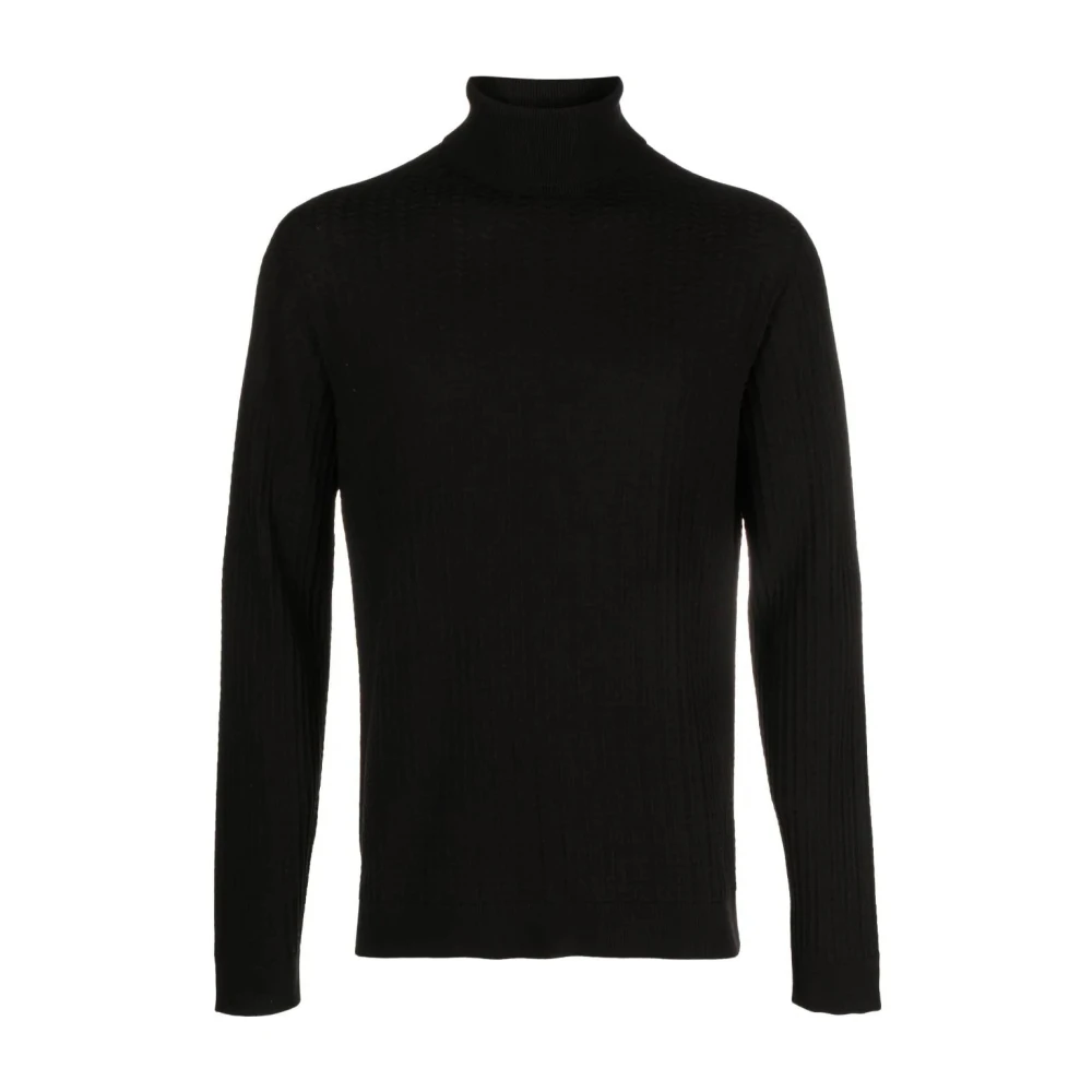 Giorgio Armani Elegant Zwart Heren Sweatshirt Black Heren
