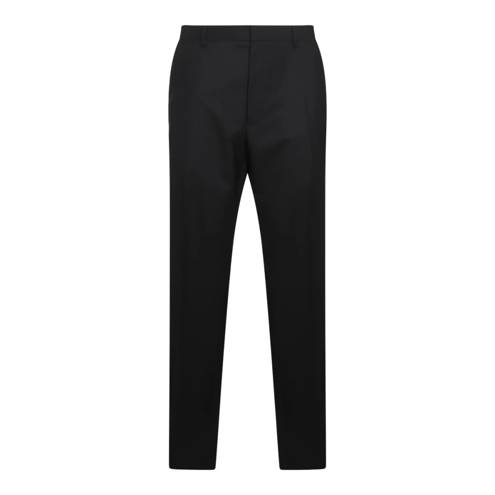 Moschino Zwarte wollen broek Regular fit Black Heren