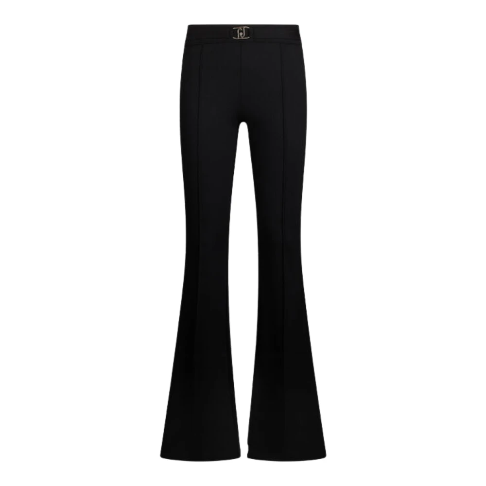 Liu Jo Femme Noir Pantalons, Taille: 40 Fr Pantalon Évasé Avec Ceinture Logo