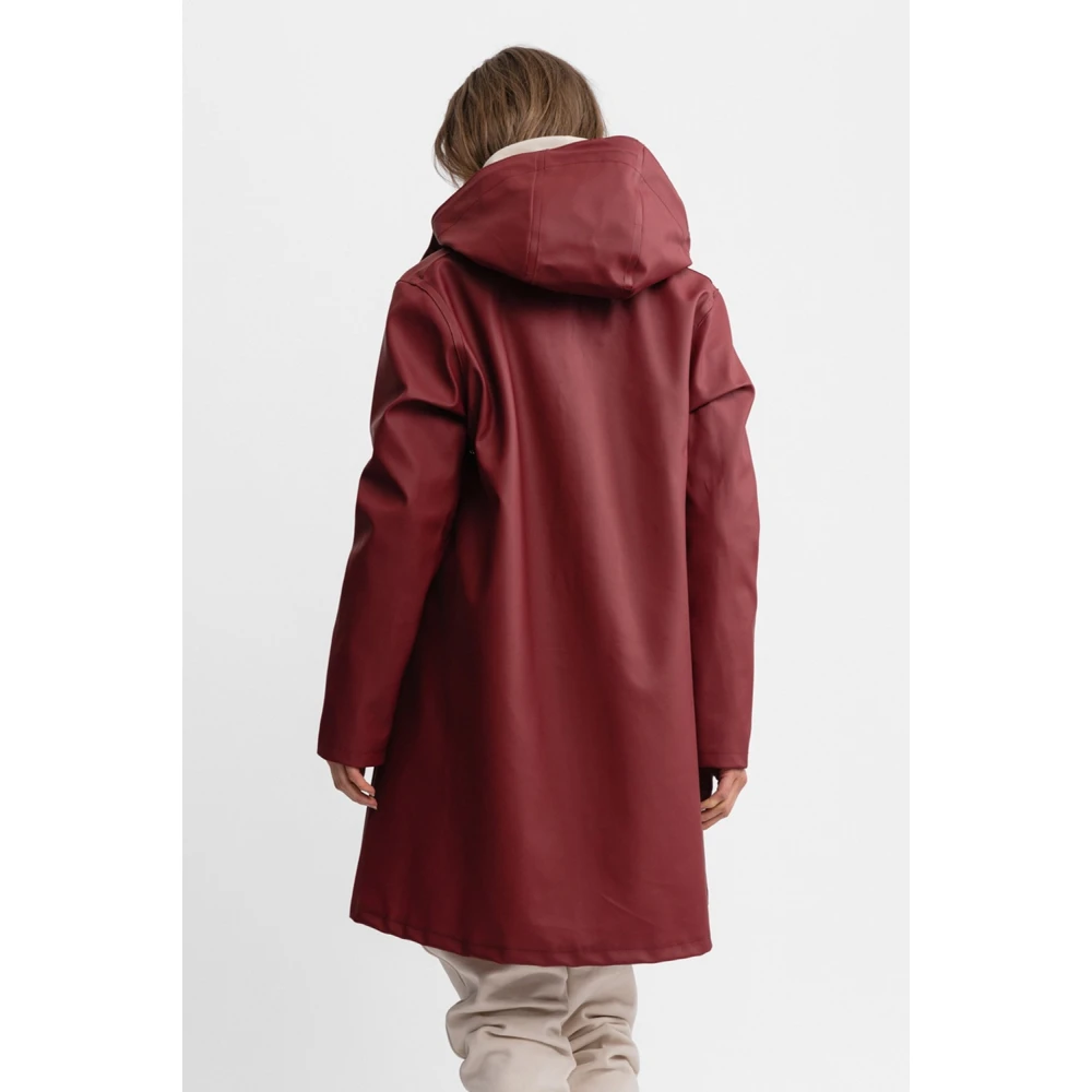Stutterheim Stockholm Hilltop Raincoat Red Dames