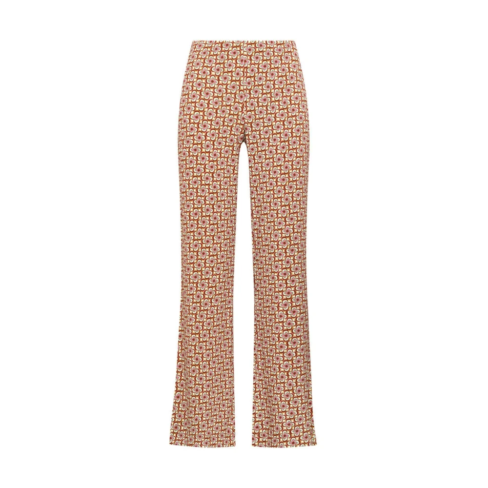Maliparmi Women's Brown Mini Mouliné Trousers