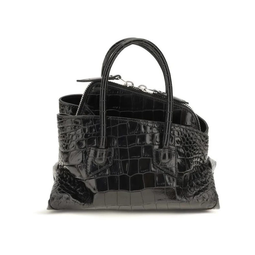 The Attico , Handbags, Female, Black, One Size, La Passeggiata Mini Tote - Image 9