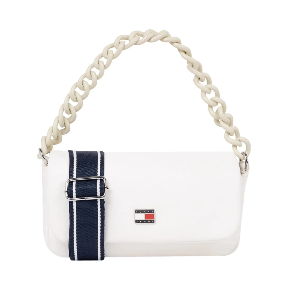 Tommy Hilfiger City-Wide Flap Crossover Tas White Dames