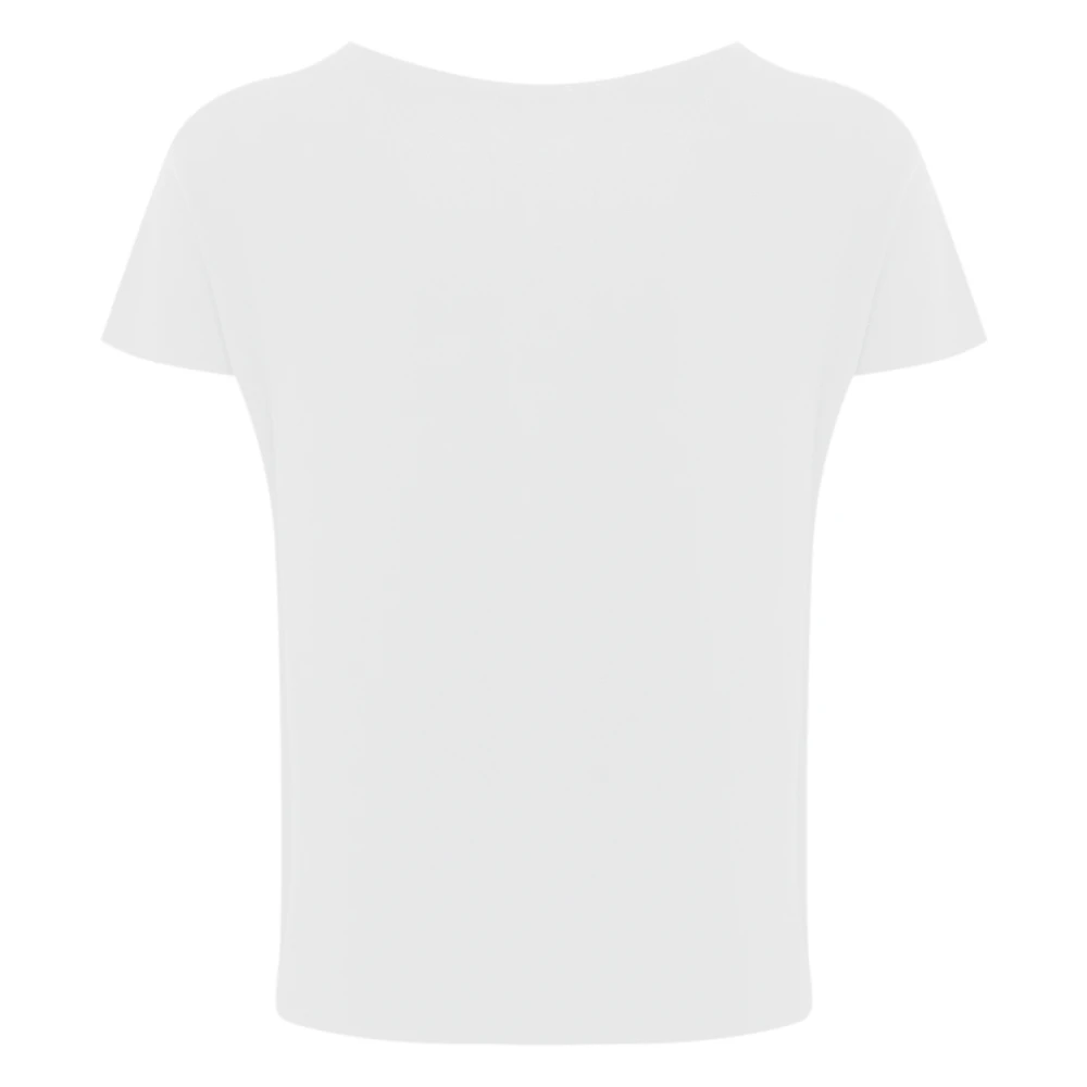 Liviana Conti Witte Viscose Stretch Sweater White Dames