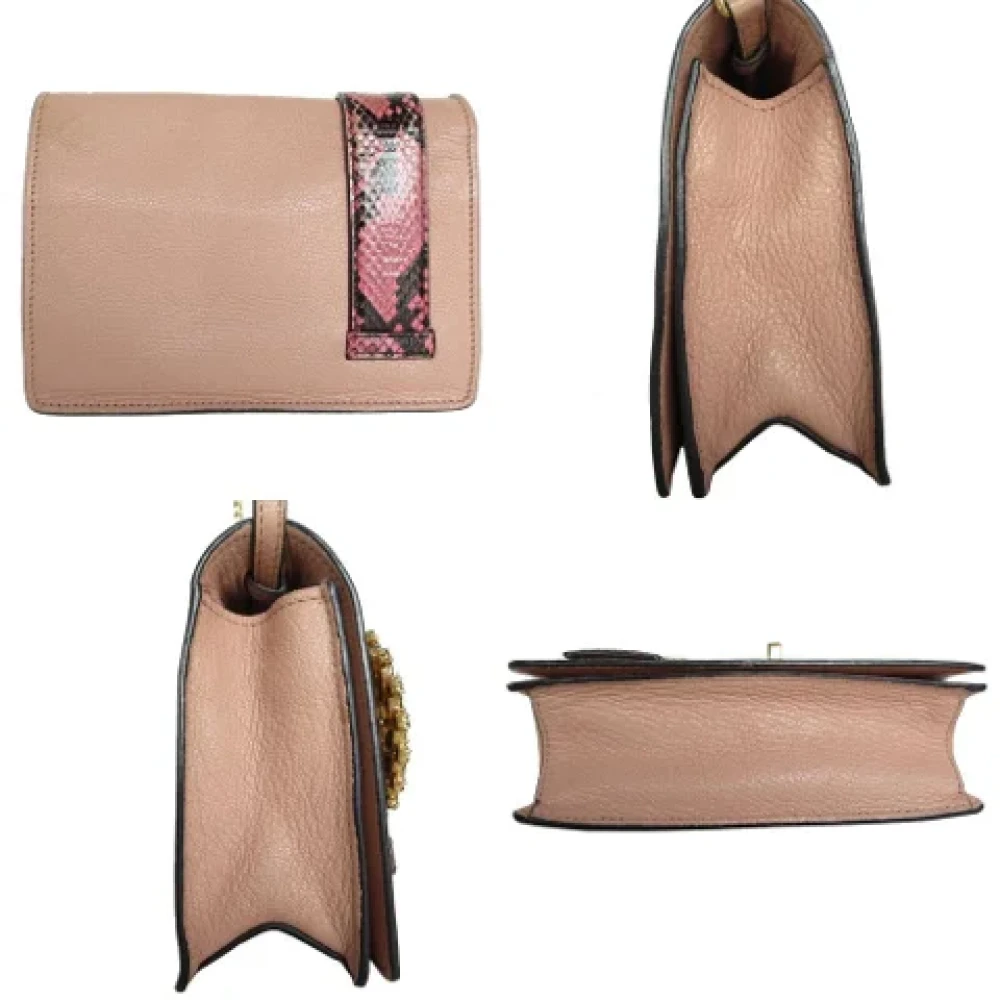 Miu Pre-owned Leather shoulder-bags Pink Dames