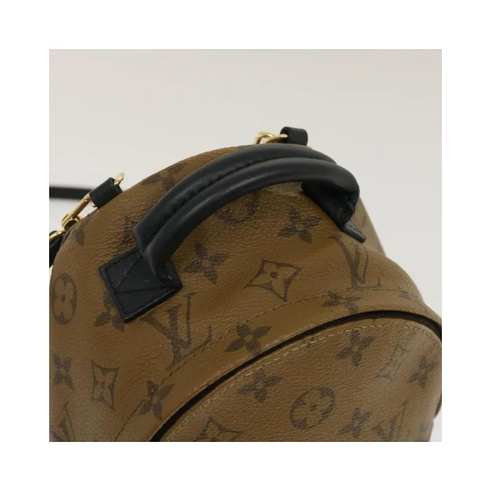 Louis Vuitton Vintage Tweedehands Wit Canvas Louis Vuitton Palm Springs Brown Dames