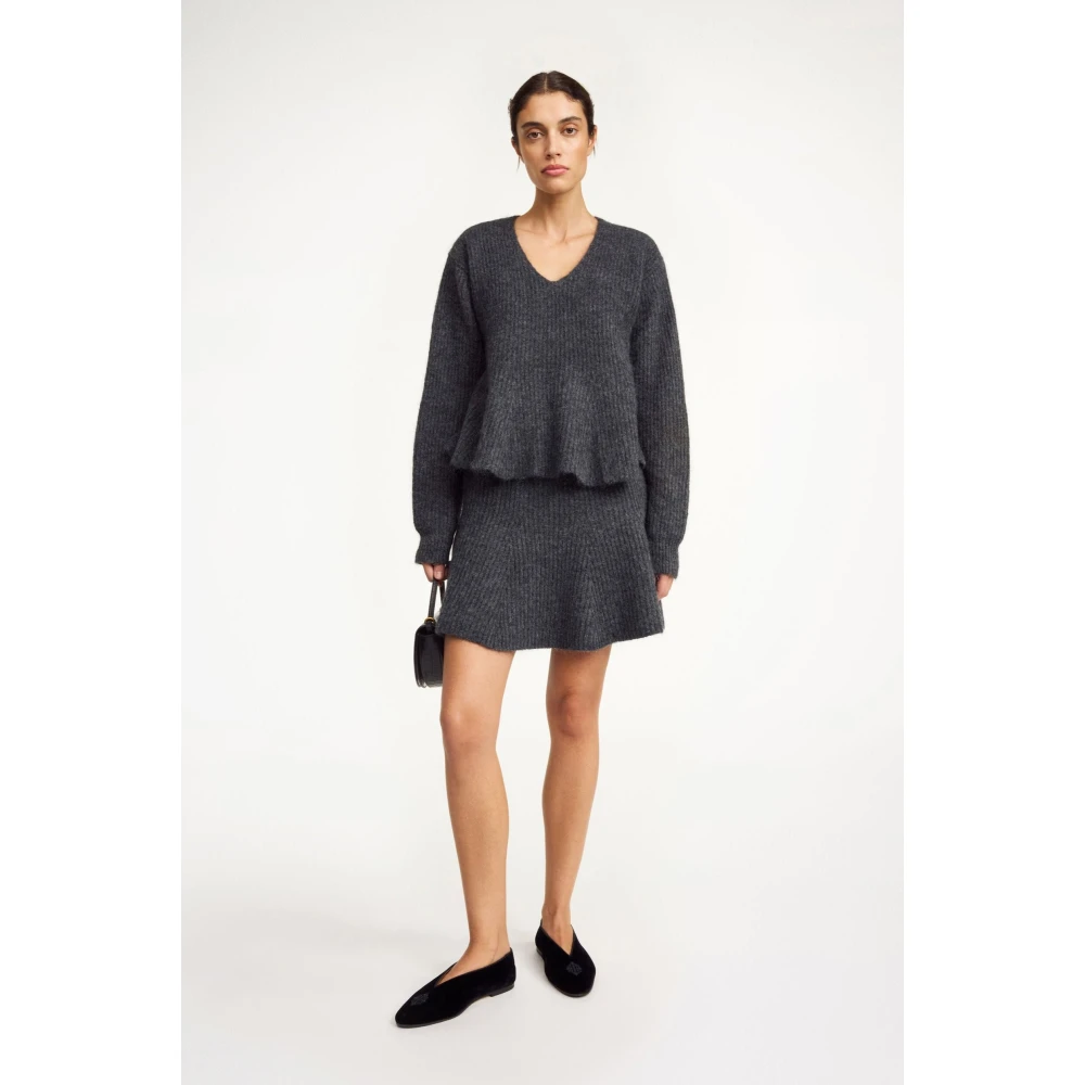 By Malene Birger Grijze Melange Mohair Trui By Herenne Birger Gray Dames