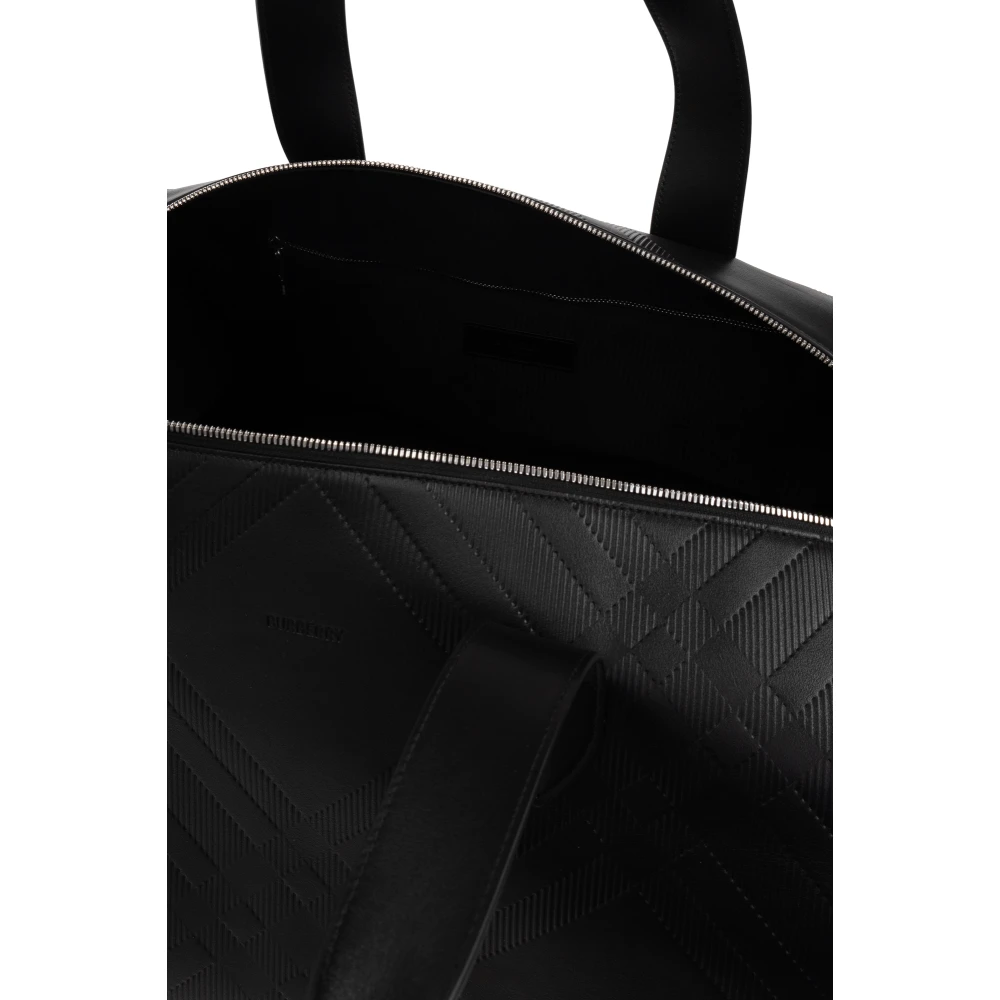 Burberry Leren handbagage Black Heren