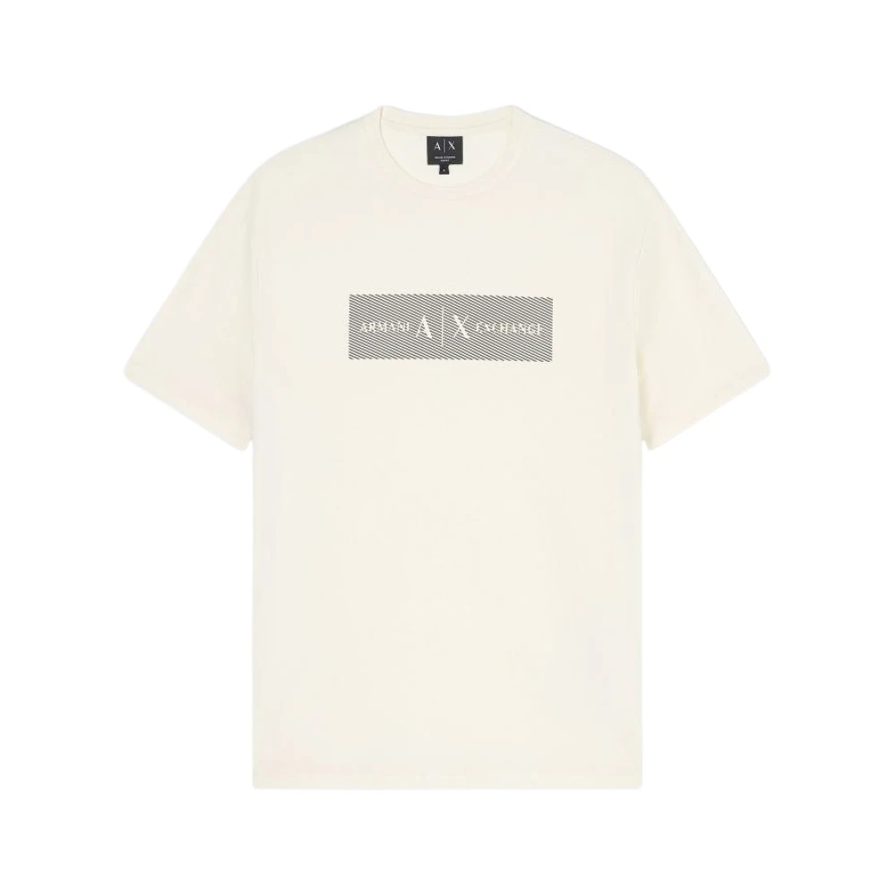 Armani Exchange Uomo Beige - T-Shirt Girocollo - Tops - Xl