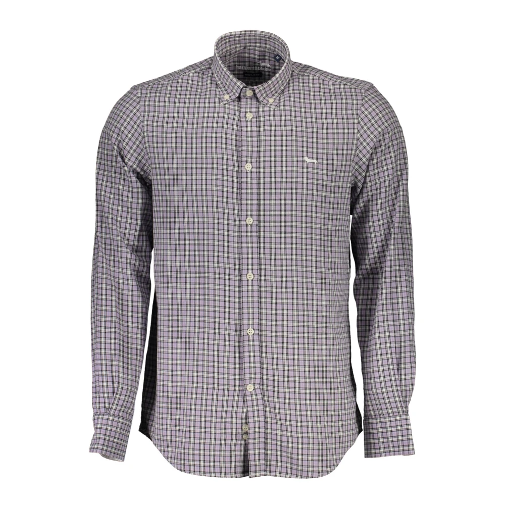 Harmont & Blaine Men's Purple Shirt Long Sleeves Large