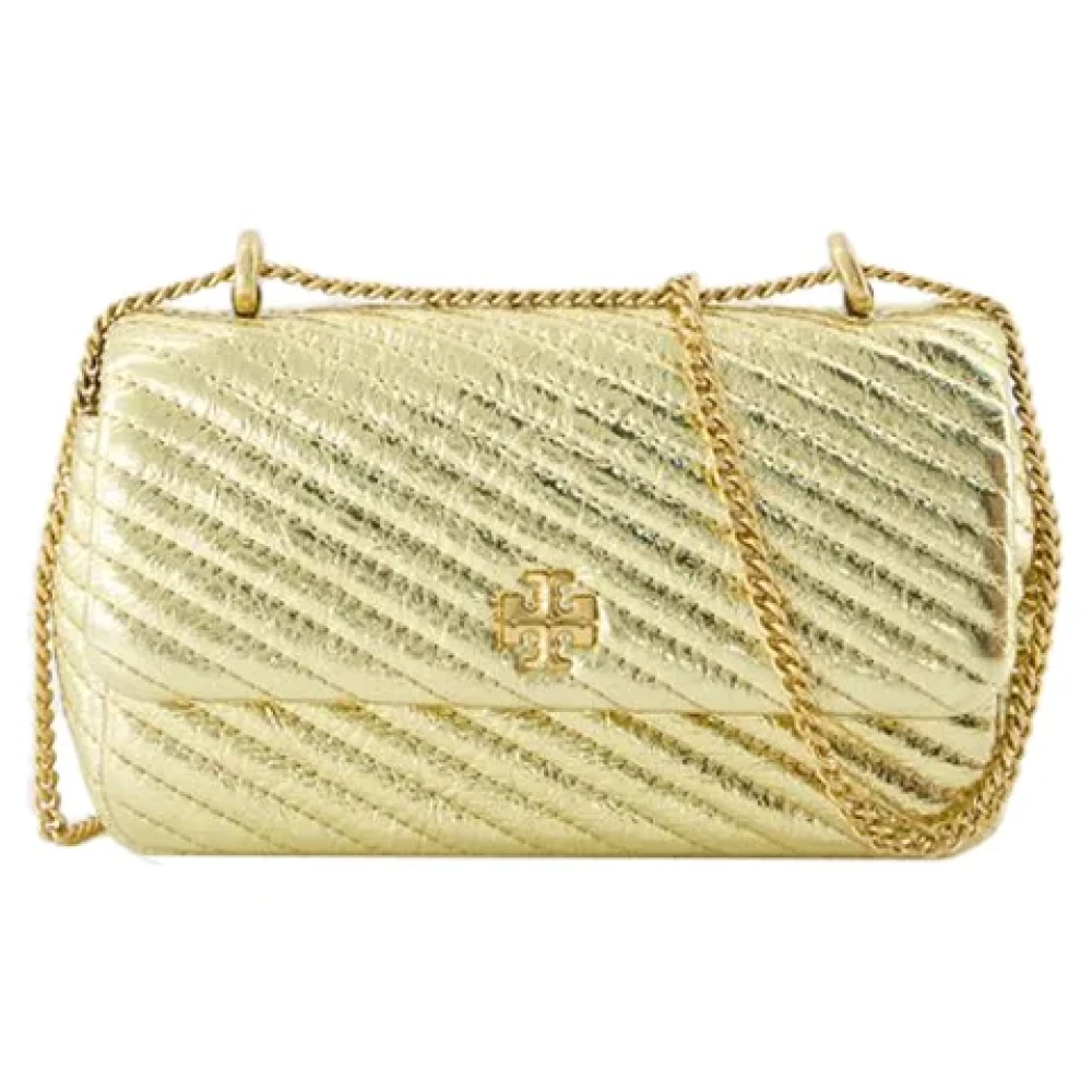 TORY BURCH Leather shoulder-bags Gray Dames