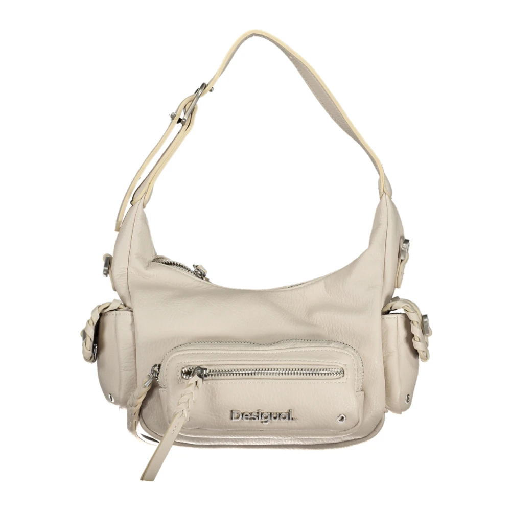 Desigual Bianco Poliuretano Women Handbag - Image 3