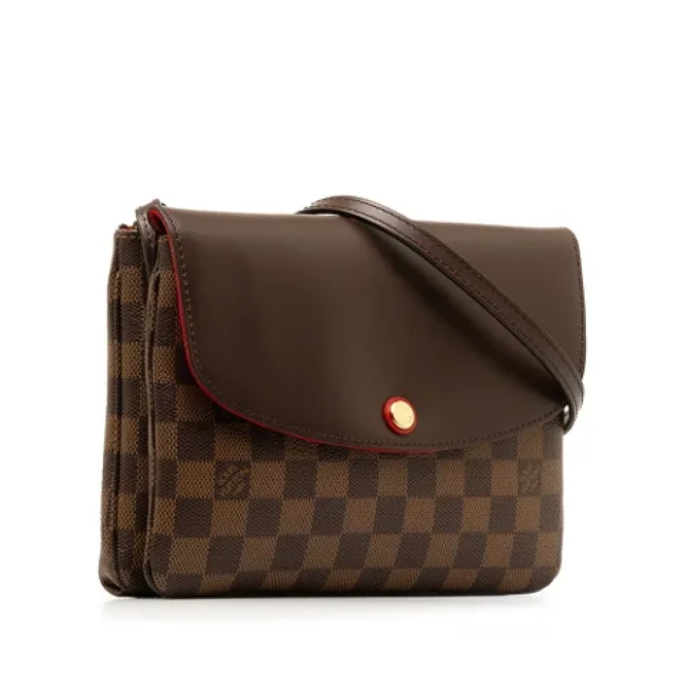 Louis Vuitton Vintage Pre-owned Plastic shoulder-bags Brown Dames