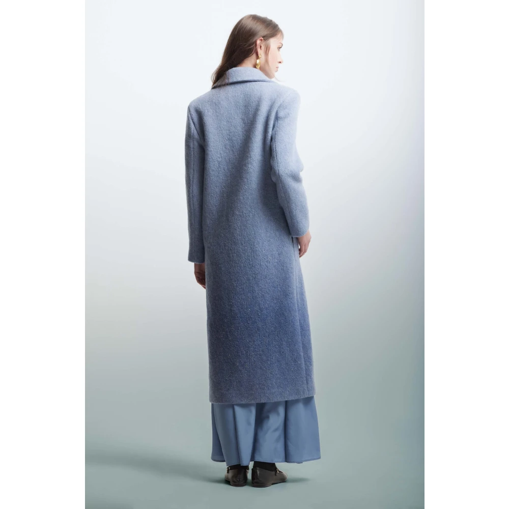 Kocca Gradient Double-Breasted Mantel Blue Dames