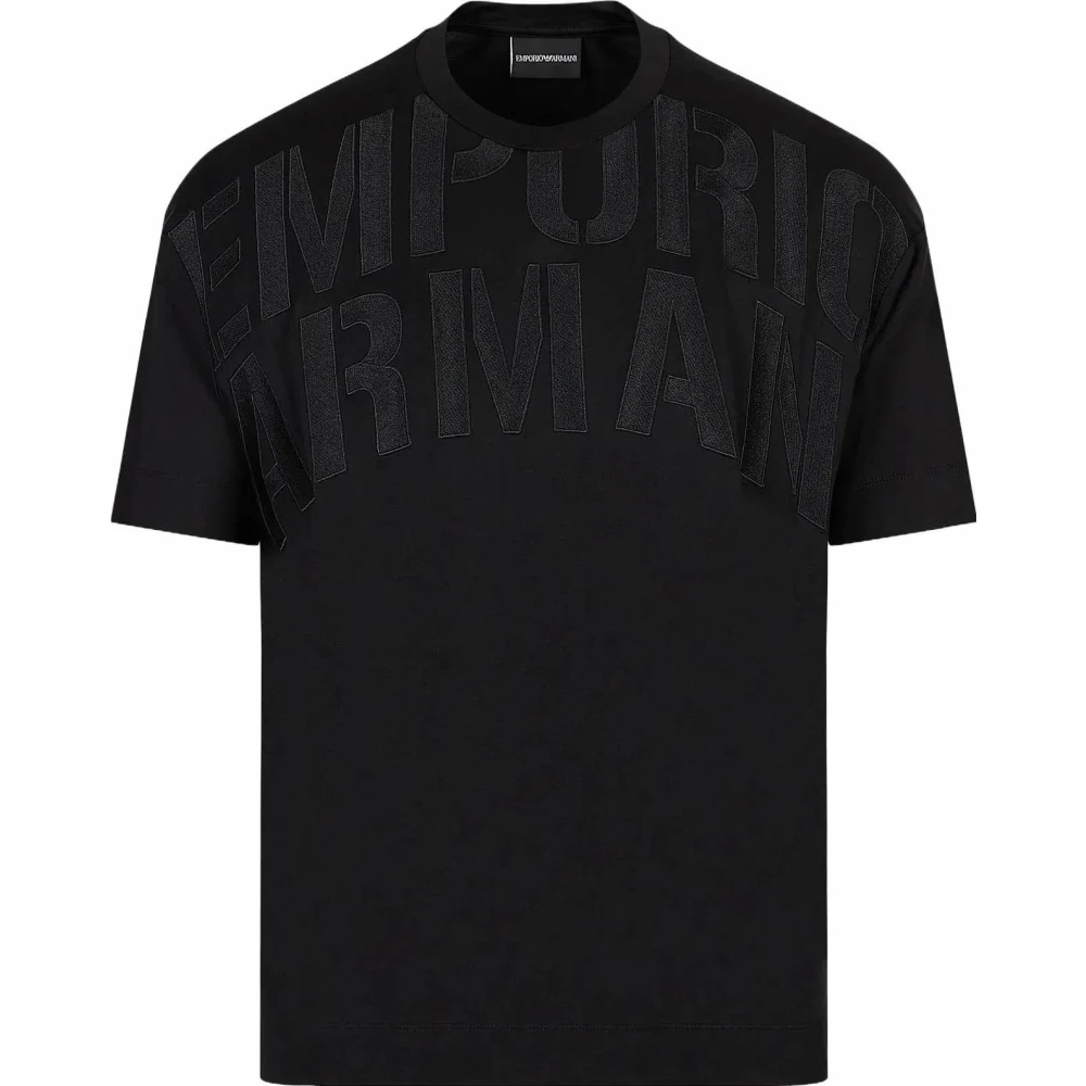 Emporio Armani Men's Blue T-Shirt - T-Shirts - Xs - Tops