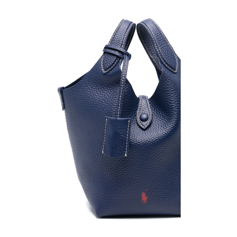 Polo Ralph Lauren Blauwe Schoudertas Elegante Stijl Blue Dames