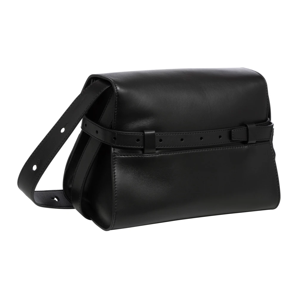 Moschino Stijlvolle Schoudertas met Verstelbare Band Black Dames
